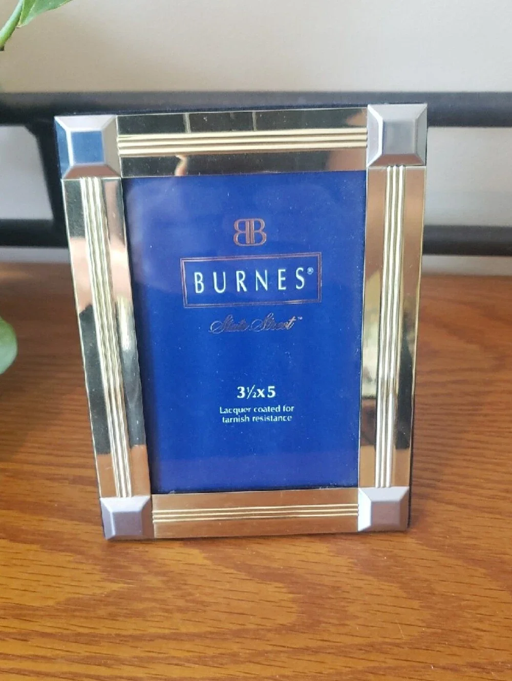 NWT - Vtg Burnes Of Boston (2) Silver And Gold W/ Siver Accent Picture Frames